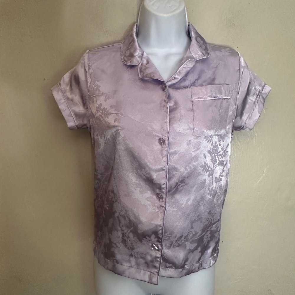 Jason Wu Asian Style Satin Blouse Grils 10/12 Gently worn 100% polyester